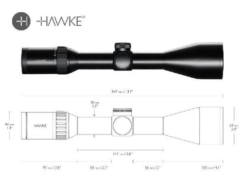 Artikelbild 2 des Artikels “HAWKE Zielfernrohr ENDURANCE 30 WA 3-12x56 Leuchtabsehen LR Dot (8x) IR “