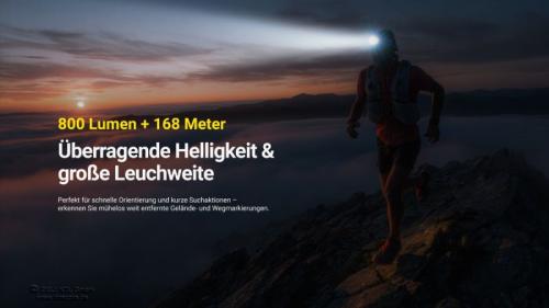 Artikelbild 6 des Artikels “Nitecore Stirnlampe UT27 MCT - 800 Lumen “