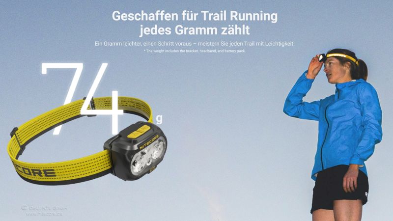 Artikelbild 2 des Artikels “Nitecore Stirnlampe UT27 MCT - 800 Lumen “
