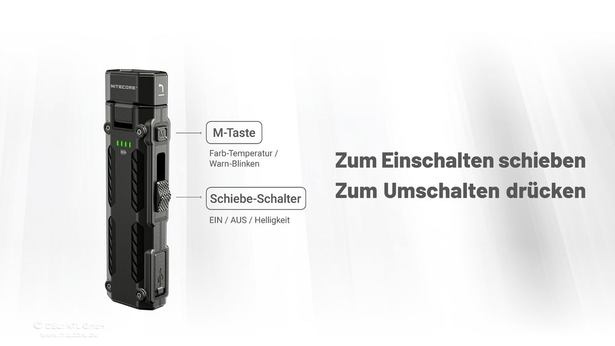 Artikelbild 3 des Artikels “Nitecore EDC09 - 1600 Lumen, Winkellampe “