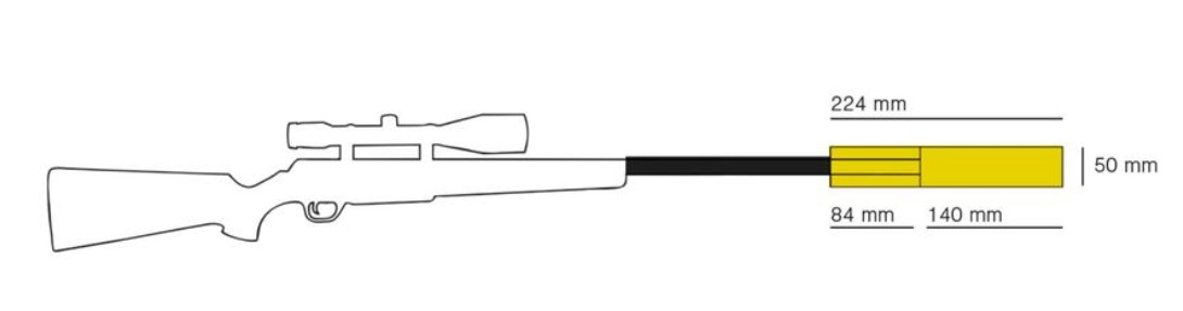 Artikelbild 4 des Artikels “Hausken Schalldämpfer JAKT JD224 XTRM MK2 Schwarz “