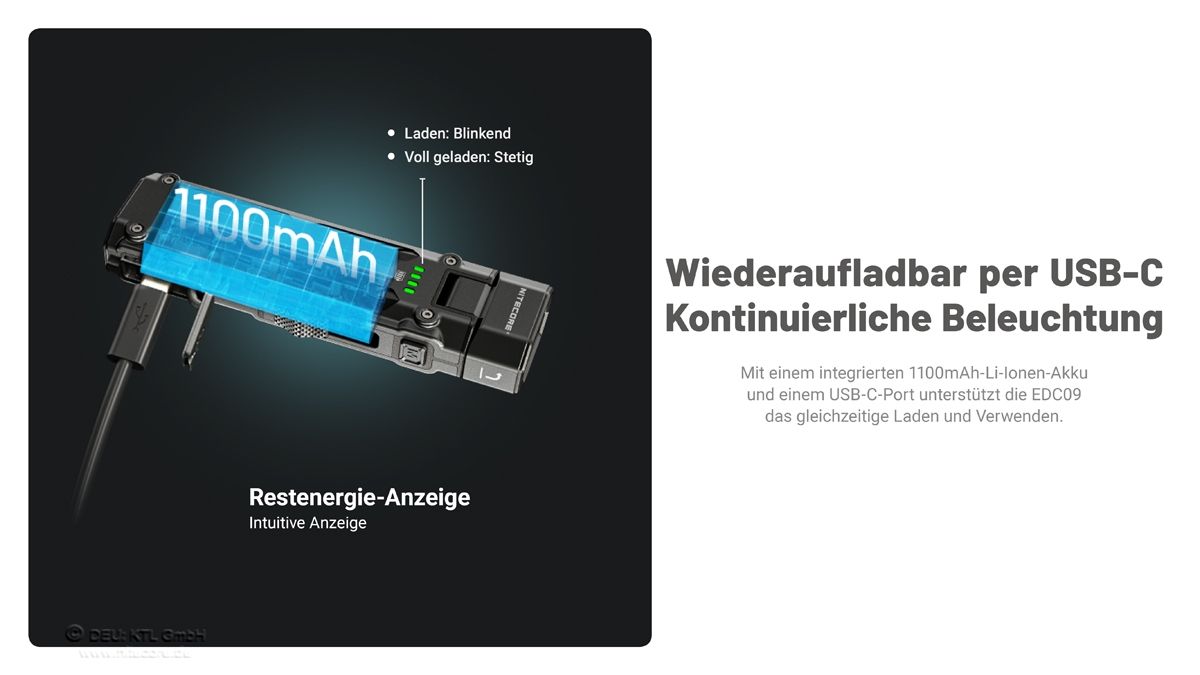 Artikelbild 5 des Artikels “Nitecore EDC09 - 1600 Lumen, Winkellampe “