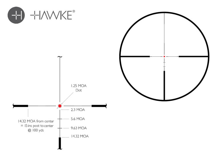 Artikelbild 5 des Artikels “HAWKE Zielfernrohr ENDURANCE 30 WA 3-12x56 Leuchtabsehen LR Dot (8x) IR “